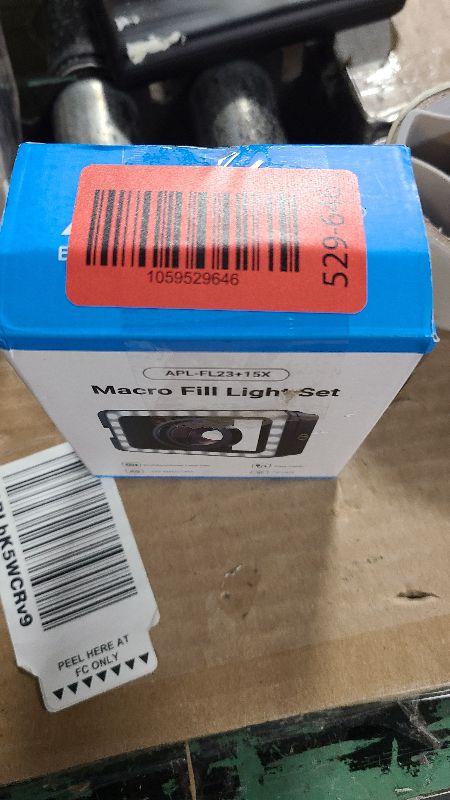 Photo 1 of 15X Phone Macro Lens with LED Fill Light, 15X Macro Lens + 17mm Thread Lens Adapter for iPhone 15/15Pro/15Pro Max, Samsung, Android Phone (Fits for Almost Phone)