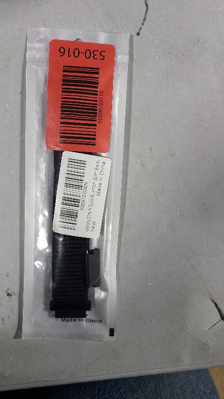 Photo 1 of 20mm Watch Band - Nylon Smart Watch Bands for Men in Black Color - Adjustable Size from 6.29 to 8.46 In, Durable Strap, Comfortable, Lightweight, Breathable | Compatible with Most Smartwatch Models