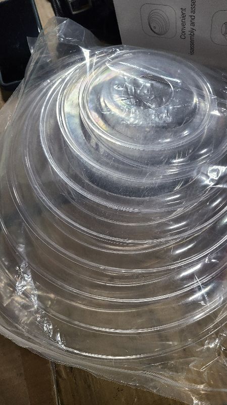 Photo 1 of 10 Tiers Macaroon Tower Stand, Round Macaron Tower Cake Display Rack Plastic Cupcake Stand Macarons Desserts Serving Tray for Birthday Wedding Party Decor (10 Tiers)