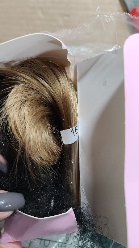 Photo 1 of 14 Inch Ponytail Extension - Wavy Pony Tails Hair Extensions, Claw Clip Ponytail Extension, Synthetic Hair Extensions Ponytail, Clip on Ponytails for Women (Light Brown With Beige Highlights)