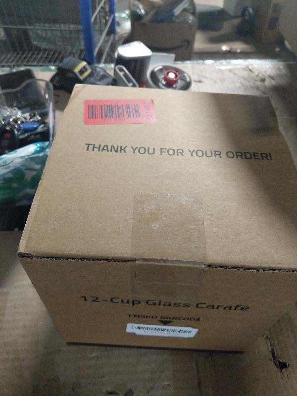 Photo 1 of 12-Cup Replacement Glass Coffee Carafe for Cuisinart Coffee Maker Models DCC-1200, DCC-1100BK, DCC-2650, CHW-12, CHW-12P1, DGB-550BK, DGB-550BK1, DGB-625BC, DGB-700BC, and SS-12 | Part# DCC-1200PRC