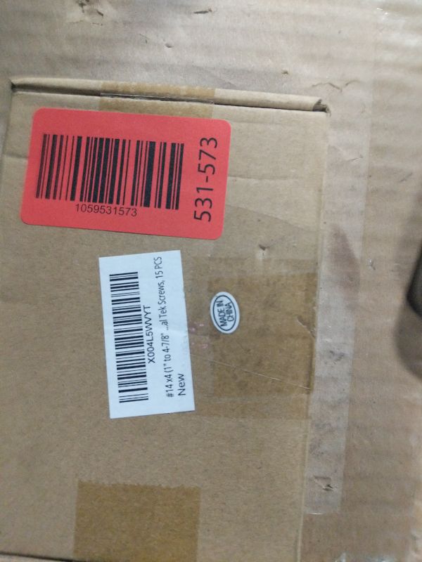 Photo 1 of #14 x4 (1" to 4-7/8" Available) Hex Washer Head Self Drilling Screws, 410 Stainless Steel, Self Tapping Sheet Metal Tek Screws, 15 PCS