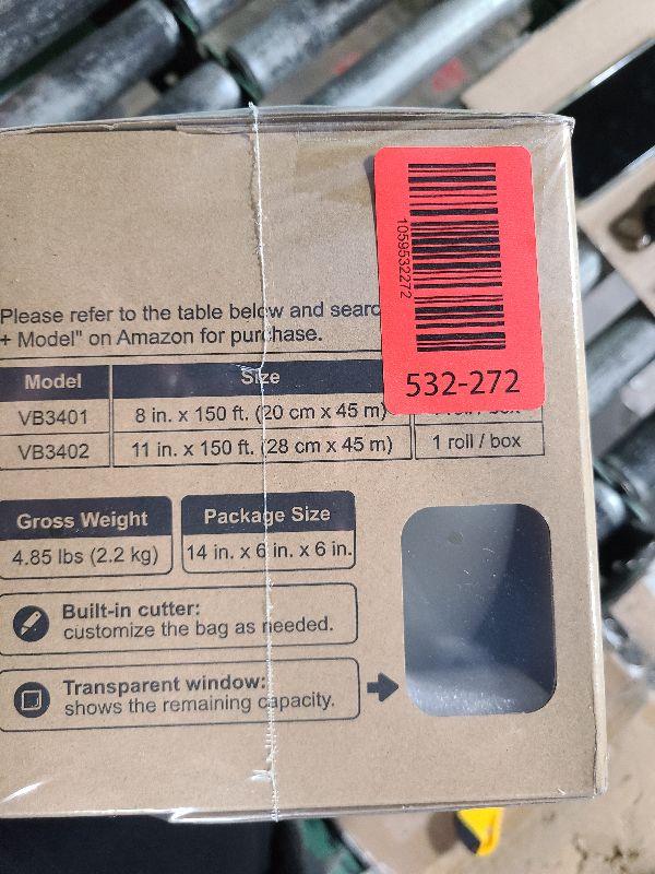 Photo 1 of [2025 New] Bonsenkitchen 11” x 150’ Vacuum Sealer Bags Rolls with Cutter for Food Storage, Commercial Grade, BPA Free, Great for Meal Prep and Sous Vide Cooking