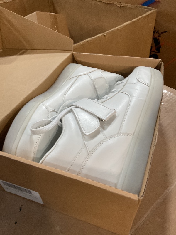 Photo 1 of (SIZE 45)  SANYES USB Charging Light Up Shoes Sports LED Shoes Dancing Sneakers SYDB551- White High Top-45