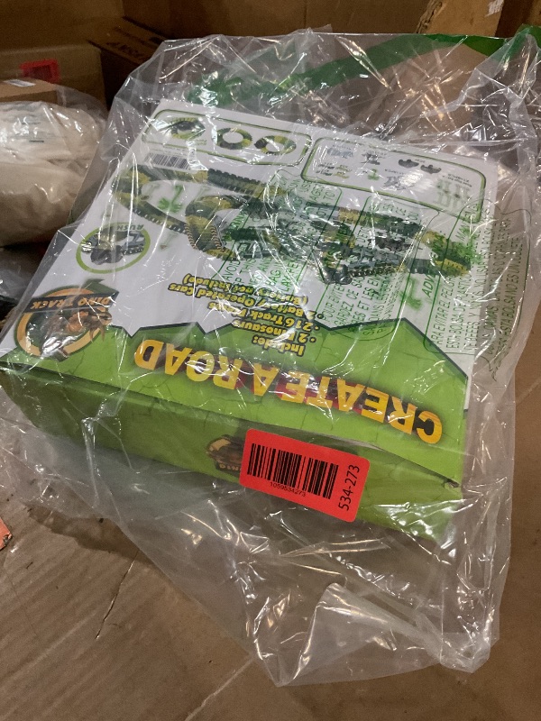 Photo 1 of (MISSNG PARTS) Dinosaur Toys, 252 PCS Create A Dinosaur World Road Race Tracks, Flexible Track Playset, 2pcs Dinosaur Car for 3 4 5 6 Year Old Boys Girls Birthday Party Favor Gift