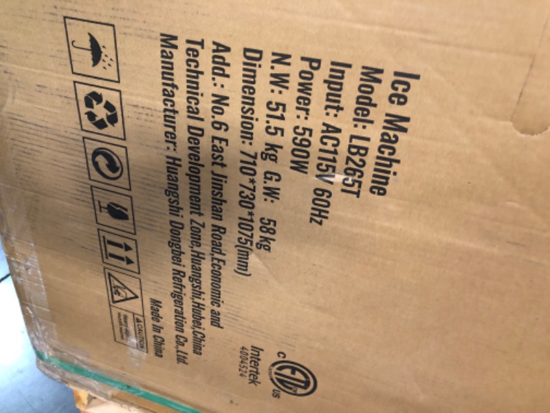 Photo 1 of VEVOR Commercial Ice Maker Machine, 300LBS/24H Ice Machine with 88lbs Storage Capacity, 126 Ice Cubes Ready in 12-15 Minutes, Ice Maker Machine for Bar Home Office Restaurant