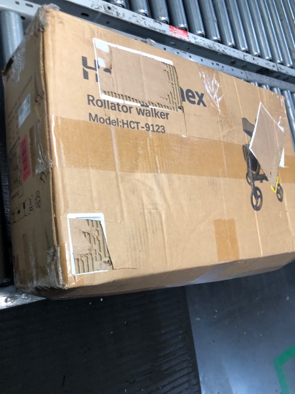 Photo 1 of (used)(see images) Healconnex Rollator Walkers for Seniors-Folding Rollator Walker with Seat and Four 8-inch Wheels-Medical Rollaotr Walker 
