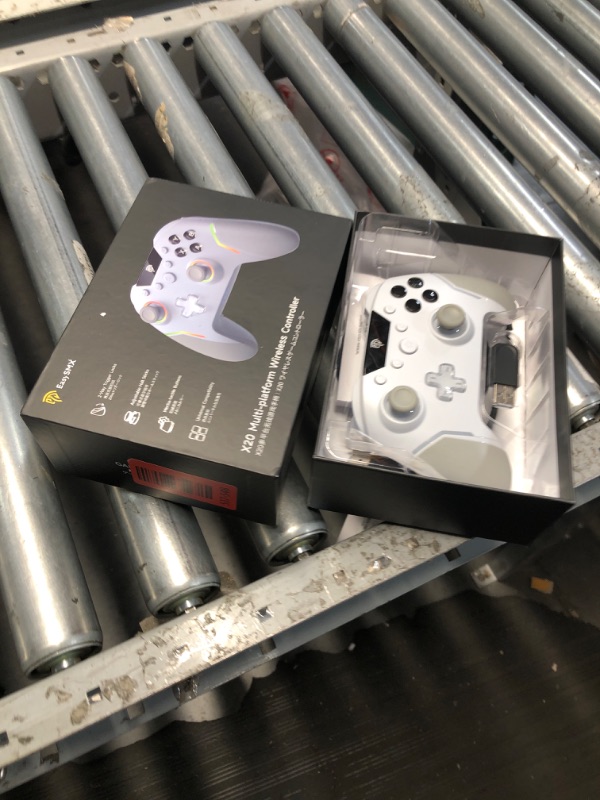 Photo 1 of EasySMX X20 Wireless Gaming Controller with RGB Backlit, 2-Stage Hall Effect Stick, 1000Hz Polling Rate, 6-Axis Gyro on Multi-Platform, Mech Buttons- Compatible with PC/Switch/Steam/Android