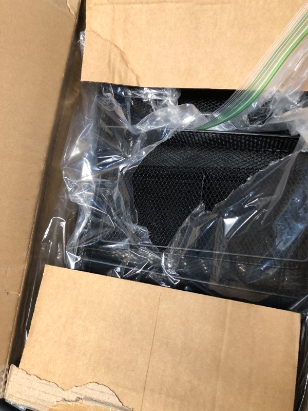 Photo 1 of OPNICE Desk Organizers and Accessories, 2-Tier Dual Computer Monitor Stand Riser for Desk Organizer with Drawer & Pen Holder, Desktop Workspace Organizer & Desk Accessories for Office Supplies(Black)