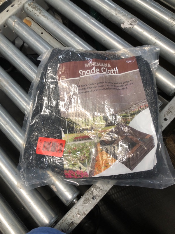 Photo 1 of (BAGGED) (USED/FAIR) winemana 70% Black Shade Cloth, 6.6 x 6.6 FT Durable Mesh Tarp with Grommets, Resistant Garden Sun Shade Netting with Taped Edge for Plant Cover, Greenhouse, Patio, Tomatoes, Chicken Coop, Barn Kennel