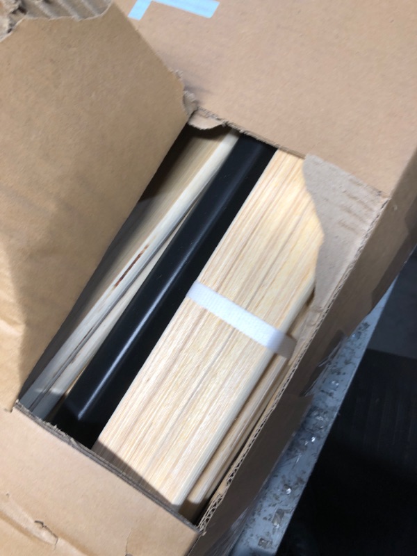 Photo 1 of Mellow Modernista Low Profile 6 Inch Metal Platform Bed Frame with Classic Wooden Slat Support Mattress Foundation (No Box Spring Needed), Queen, Black