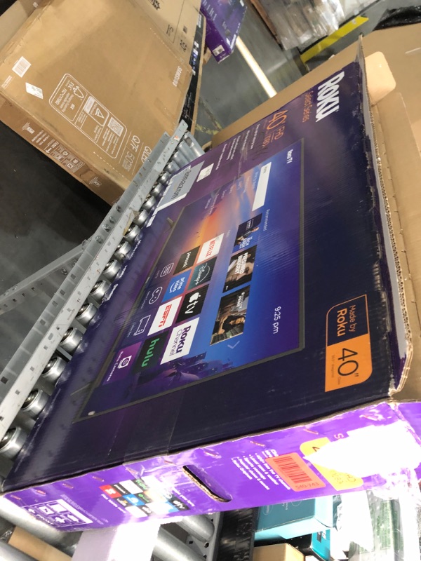 Photo 1 of (missing remote) Roku Smart TV 2025 – 40-Inch Select Series, 1080p Full HD TV – RokuTV with Voice Remote – Flat Screen LED Television with Wi-Fi for Streaming Live Local News, Sports, Family Entertainment