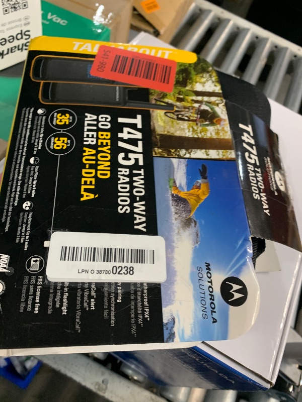 Photo 1 of ***(BATTERIES ARE NOT WORKING)***Motorola Solutions Talkabout T475 Extreme Two-Way Radio Black W/Yellow Rechargeable Two Pack