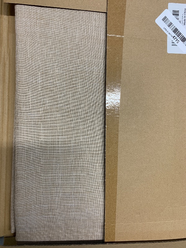 Photo 1 of Fitable Faux Linen Tablecloths for Rectangle Tables: Water & Stain Resistant Farmhouse Table Cloth, Washable Burlap Textured Table Covers for Kitchen Dining Party(2 Pack, 52x70 Inch, Nature)