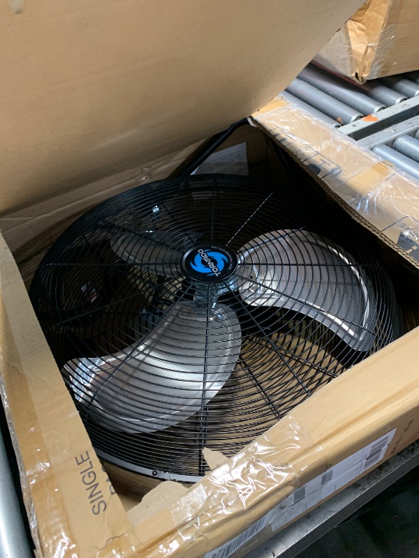 Photo 1 of ***CONTROL KNOB BROKEN OFF - DOESN'T POWER ON***
Tornado 20 Inch High Velocity Metal Floor Fan, 3-Speed Powerful Cooling for Industrial, Commercial, and Home Spaces, 120°Tilt, 6.0 FT Cord - UL safety Listed, Black