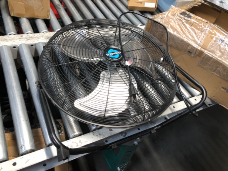 Photo 1 of ***CONTROL KNOB BROKEN OFF - DOESN'T POWER ON***
Tornado 20 Inch High Velocity Metal Floor Fan, 3-Speed Powerful Cooling for Industrial, Commercial, and Home Spaces, 120°Tilt, 6.0 FT Cord - UL safety Listed, Black