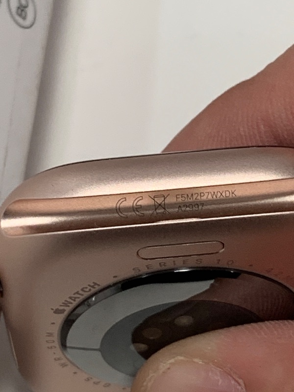 Photo 1 of *** SEE NOTES ****Apple Watch Series 10 [GPS 42mm case] Smartwatch with Rose Gold Aluminium Case with Plum Sport Loop. Fitness Tracker, ECG App, Always-On Retina Display, Carbon Neutral
