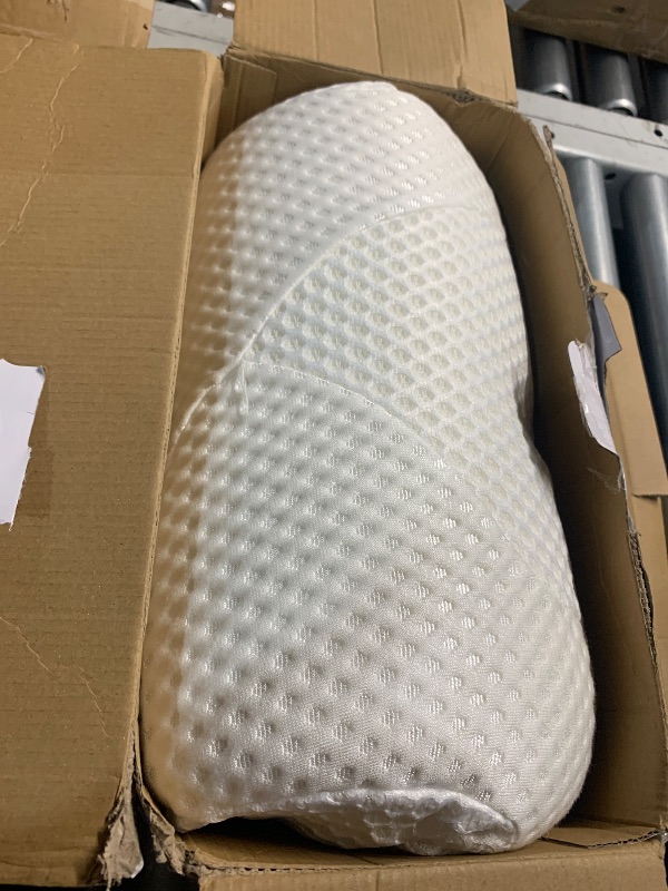 Photo 1 of ***(HEAVILY USED/ MINOR DAMAGE)***Osteo Cervical Pillow for Neck Pain Relief, Hollow Design Odorless Memory Foam Pillows with Cooling Case, Adjustable Orthopedic Bed Pillow for Sleeping, Support for Side Back Sleepers
