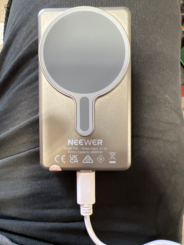 Photo 1 of **DOES NOT TURN ON, FOR PARTS**
NEEWER Basics 4" Vlog Selfie Monitor Screen for iPhone, Magnetic Phone Back Cam Monitor, Wireless Connection/Bluetooth Remote for YouTube Live Stream, NOT Compatible with Google Phones/4K Video, F4B
