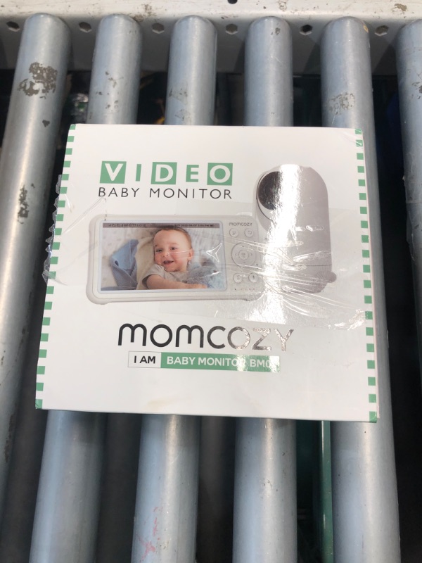 Photo 1 of (CAMERA IS DAMAGED) (PARTS) Momcozy Video Baby Monitor, 1080P 5" HD Baby Monitor with Camera & Wall Mount, Infrared Night Vision, 5000mAh Battery, 2-Way Audio, Temperature Sensor, Lullabies, 960ft Range, Ideal for New Moms, BM01