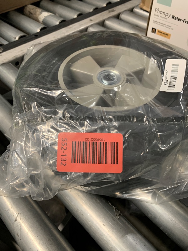 Photo 1 of (2-Pack) AR-PRO 10" x 2.5" Flat Free Solid Rubber Tires and Wheel - 10 inch Solid Wheels with 5/8" Axles and 2.25 Offset Hub - Replacement Wheels for Hand Trucks Dolly and Wheelbarrows