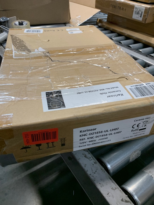 Photo 1 of ***(PARTS ONLY/ NON FUNCTIONAL)***Karinear Portable Electric Cooktop 2 Burners, 110v Plug in Electric Stove Top, Countertop Use or Built-in Install, 12'' Ceramic Cooktop with Beautiful Marble Patterned