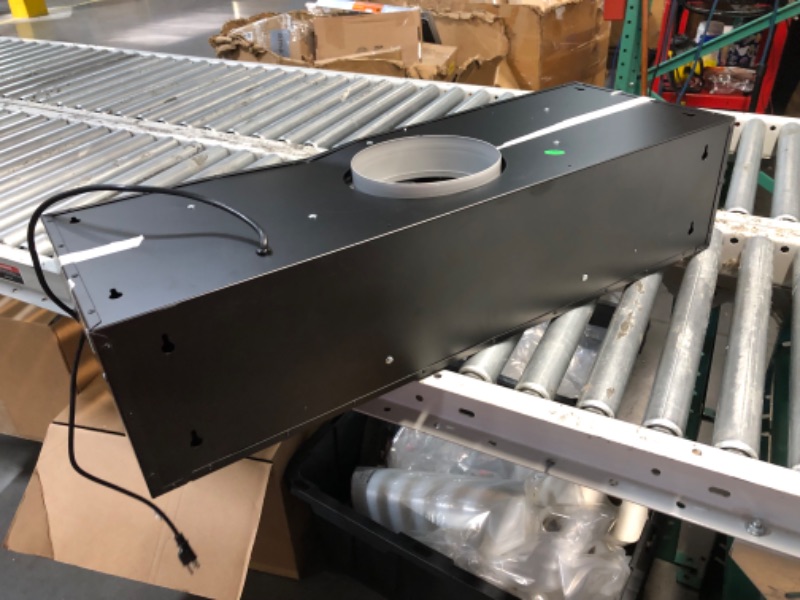 Photo 1 of * HOOD DENTED FROM SHIPPING* GASLAND Master 36 Inch Under Cabinet Range Hood, Matte Black, 700 CFM for Heavy-Duty Cooking Kitchen Exhaust Fan, 3-speed Powerful Stove Vent Hood 67dB, Three Filters Vent Hood with 5000K LED light