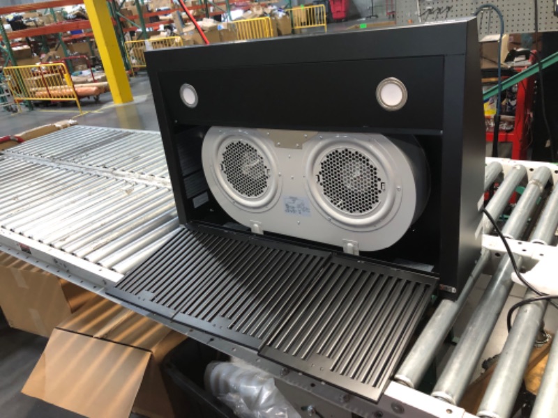 Photo 1 of * HOOD DENTED FROM SHIPPING* GASLAND Master 36 Inch Under Cabinet Range Hood, Matte Black, 700 CFM for Heavy-Duty Cooking Kitchen Exhaust Fan, 3-speed Powerful Stove Vent Hood 67dB, Three Filters Vent Hood with 5000K LED light