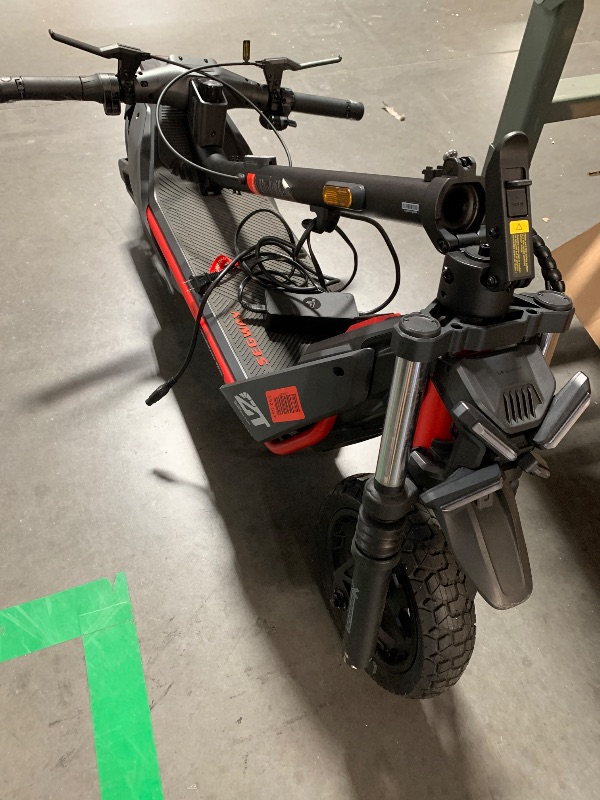 Photo 1 of *FUNCTIONAL WITH EXCEPTION OF BACK WHEEL IS CURRENTLY NOT TURNING.* Segway ZT3 Pro Electric Scooter, Up to 24.9 MPH, 43.5-Mile Range, Dual Suspension, Flash Charge, 1600W Peak Motor, Off-Road Scooter for Adults UL Certified (UL2272/2271)