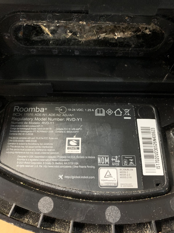 Photo 1 of * BEEDS CLEANED AND NEEDS CHARGED TO TEST*  NO CHARGER IN BOX* iRobot Roomba Combo i5 Robot Vacuum & Mop - Clean by Room with Smart Mapping, Works with Alexa, Personalized Cleaning Powered OS, Ideal for Pet Hair, Carpet and Hard Floors