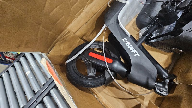 Photo 1 of *** PARTS ONLY **** SWFT Electric Scooter Compact Foldable Scooter, LCD Display, Bluetooth Speaker, Rechargeable Long-Lasting Battery, Reliable Motor, Durable Wheels, Bright Headlight, Fast E-Scooter for Adults & Kids