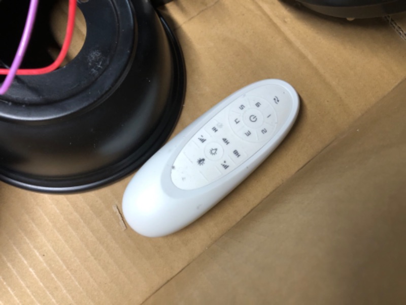 Photo 1 of ***HEAVILY USED - LIKELY MISSING PARTS***
ABZ 52 Inch Ceiling Fans with Lights and Remote Control, Outdoor Ceiling Fan with Light 3 Blades Propeller Solid Wood Ceiling Fan for Indoor Bedroom Living Room, Walnut Wood