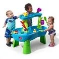 Photo 1 of Step2 Rain Showers Splash Pond Blue Plastic Water Table for Toddlers