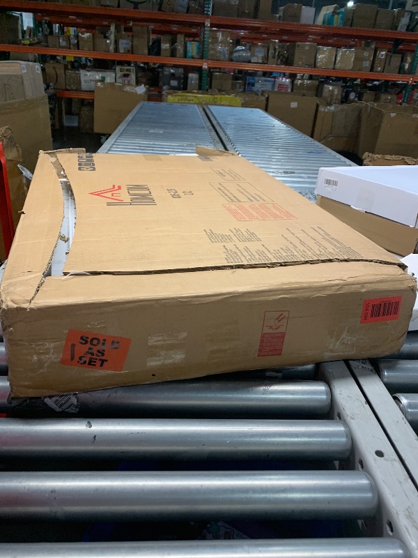 Photo 1 of ***************PARTIAL ITEM, THIS IS ONLY BOX #2 OUT OF A SET OF 2************
Twin Size Daybed with Trundle, Study Desk and Storage Shelves, Pine Wood Captain Bed with Bookshelf Headboard, USB Port and Drawers for Kids Boys Girls, White