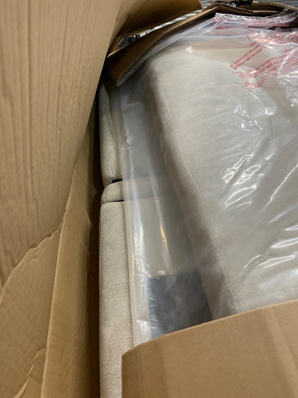 Photo 1 of ***********INCOMPLETE ITEM, THIS IS ONLY BOX #3 OUT OF 3************
Ball & Cast 83.5" L-Shaped Convertible Sofa Bed,Chenille Fabric Sectional Couch with Reversible Storage Chaise Lounge and 2 Cup Holders and 2 USB Ports,Comfy Sofabed for Living Room,Beig