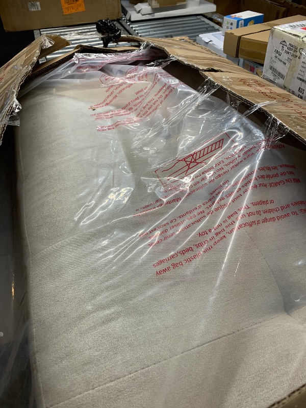 Photo 1 of ***********INCOMPLETE ITEM, THIS IS ONLY BOX #3 OUT OF 3************
Ball & Cast 83.5" L-Shaped Convertible Sofa Bed,Chenille Fabric Sectional Couch with Reversible Storage Chaise Lounge and 2 Cup Holders and 2 USB Ports,Comfy Sofabed for Living Room,Beig