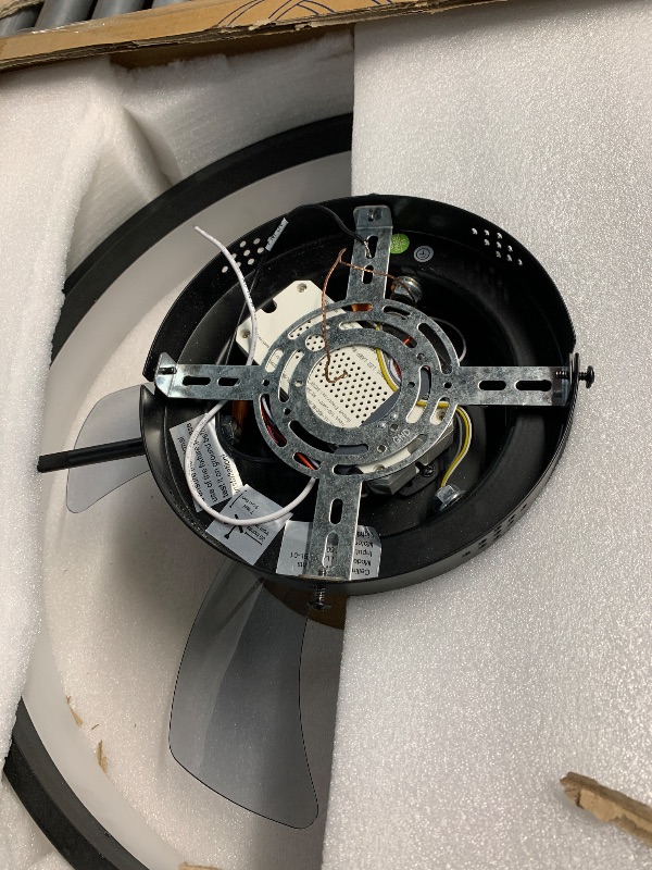 Photo 1 of (missing pieces)LUDOMIDE Ceiling Fans with Lights, Flush Mount Ceiling Fan with Lights and Remote, 6 Wind Speeds Low Profile Ceiling Fan for Bedroom