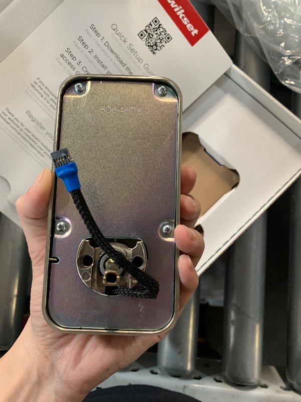 Photo 1 of (PARTS) (NOT A COMPLETE OR FUNCTIONAL SET) Kwikset Halo Wi-Fi Smart Lock, Keyless Entry Door Deadbolt, Geofence Auto-Unlock, Grade AAA Certified, No Hub Easy Install, Satin Nickel Lifetime Finish Warranty, Touchscreen