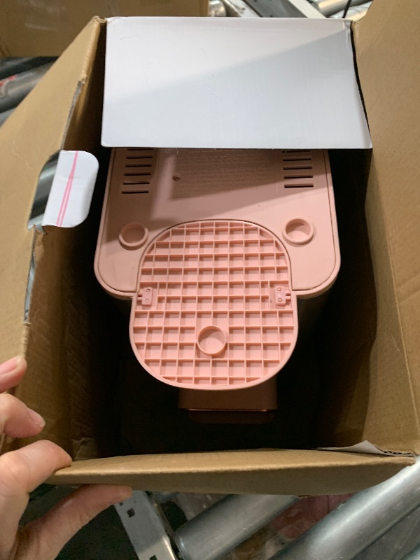 Photo 1 of Mecity Pink Coffee Maker 3-in-1 Single Serve Coffee Machine, For Flat Bottom Coffee Capsule, Ground Coffee, 6 to 10 Ounce Cup, Removable 50 Oz Water Reservoir, 120V 1150W