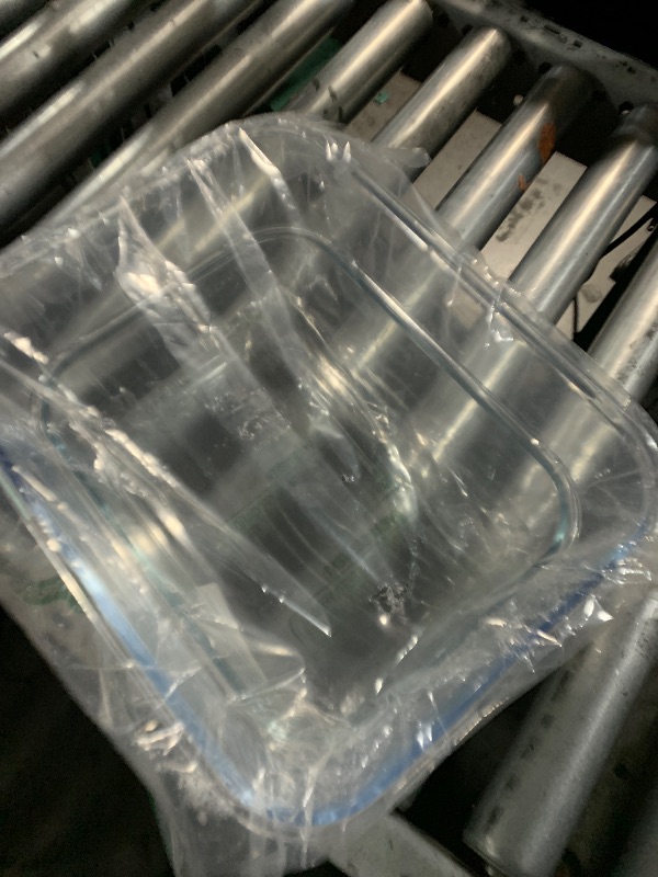 Photo 1 of (MISSING LIDS) (BAGGED) KOMUEE 203oz & 74oz Extra Large Glass Food Storage Containers with Lids, 2 Piece Airtight Big Glass Containers, Leak-proof, BPA-Free Lids with Carry Handle, Freezer Safe