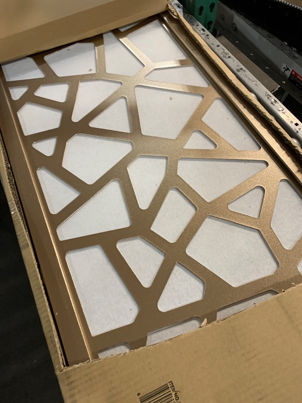 Photo 1 of ***HAS A CUT***Roundhill Furniture Giyano 4 Panel Screen Room Divider, Gold