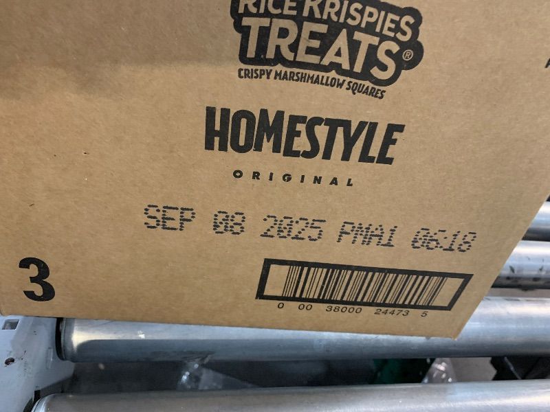 Photo 1 of ***(EXP: SEPTEMBER, 8TH 2025) NONREFUNDABLE***4 PACK OF Rice Krispies Treats Homestyle Marshmallow Snack Bars, Kids Snacks, School Lunch, Original (6 Boxes, 36 Bars)