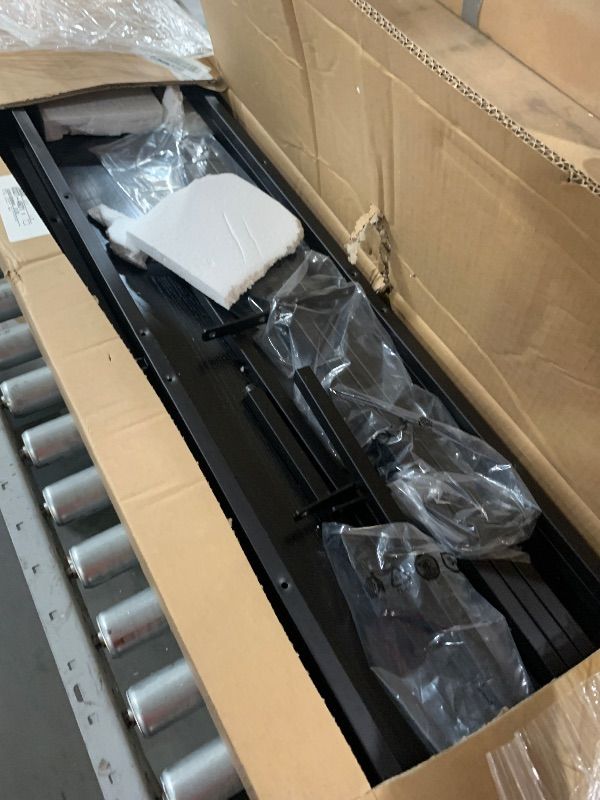 Photo 1 of Harper 64'' Wide Rectangular Console Table in Black Grain