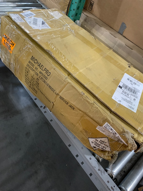 Photo 1 of **DAMAGED**MISSING PARTS**MichaelPro 3.5 Ton Speedy Lift Low Profile Floor Jack - Efficient and Safe Lifting for Your Vehicle, Lowering Speed Control | MP017003