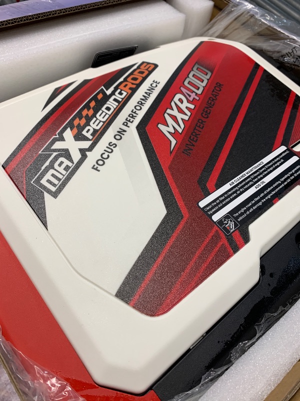 Photo 1 of (used)(see all images) maXpeedingrods 4000 Watt Inverter Generator Portable, Bluetooth® App Remote Data Monitor, RV Ready, Gas Powered Generator
