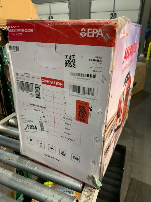 Photo 1 of (used)(see all images) maXpeedingrods 4000 Watt Inverter Generator Portable, Bluetooth® App Remote Data Monitor, RV Ready, Gas Powered Generator