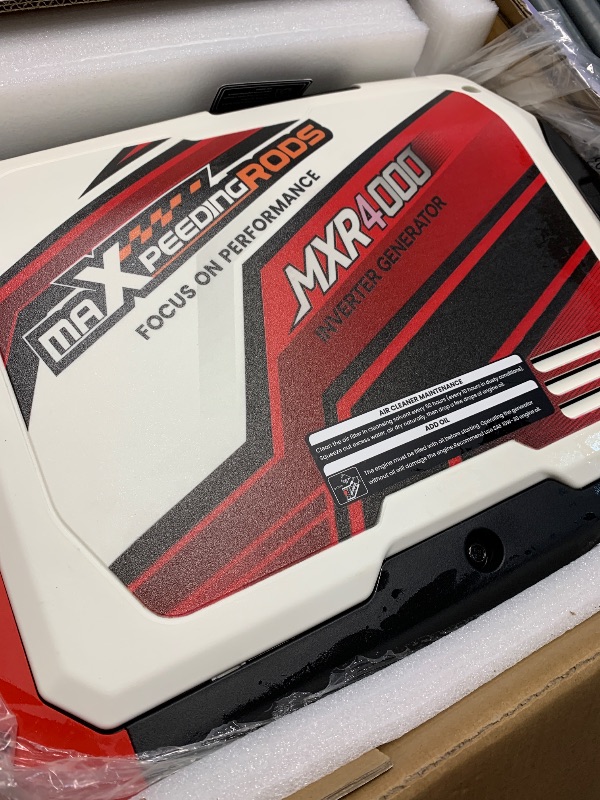 Photo 1 of (used)(see all images) maXpeedingrods 4000 Watt Inverter Generator Portable, Bluetooth® App Remote Data Monitor, RV Ready, Gas Powered Generator