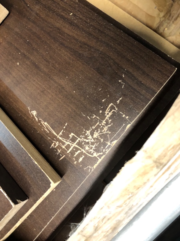 Photo 1 of ***DAMAGED - INCOMPLETE - SEE PICTURES***
Prepac Shoe Storage Cubbie Bench, 24" x 48" x 16", Espresso
