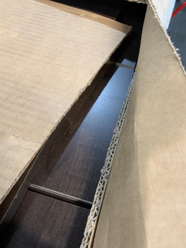 Photo 1 of ***DAMAGED - INCOMPLETE - SEE PICTURES***
Prepac Shoe Storage Cubbie Bench, 24" x 48" x 16", Espresso