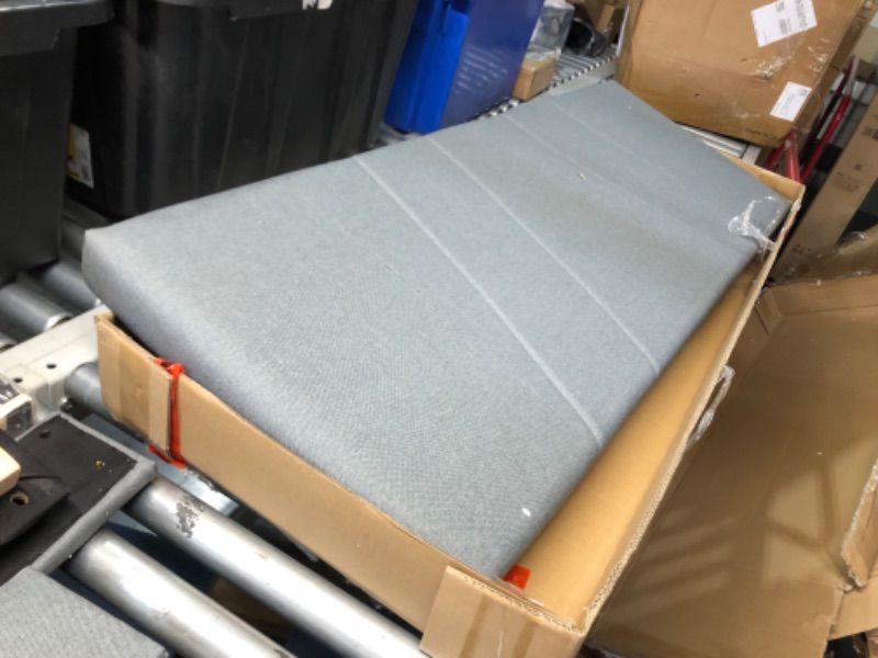 Photo 1 of ***DAMAGED - SLASHED DOWN HEADBOARD - SEE PICTURES***
Novilla Full Bed Frame Upholstered Platform Full Size Bed Frame with Adjustable Headboard, Strong Weight Capacity, No Box Spring Needed, Easy Assembly, Grey